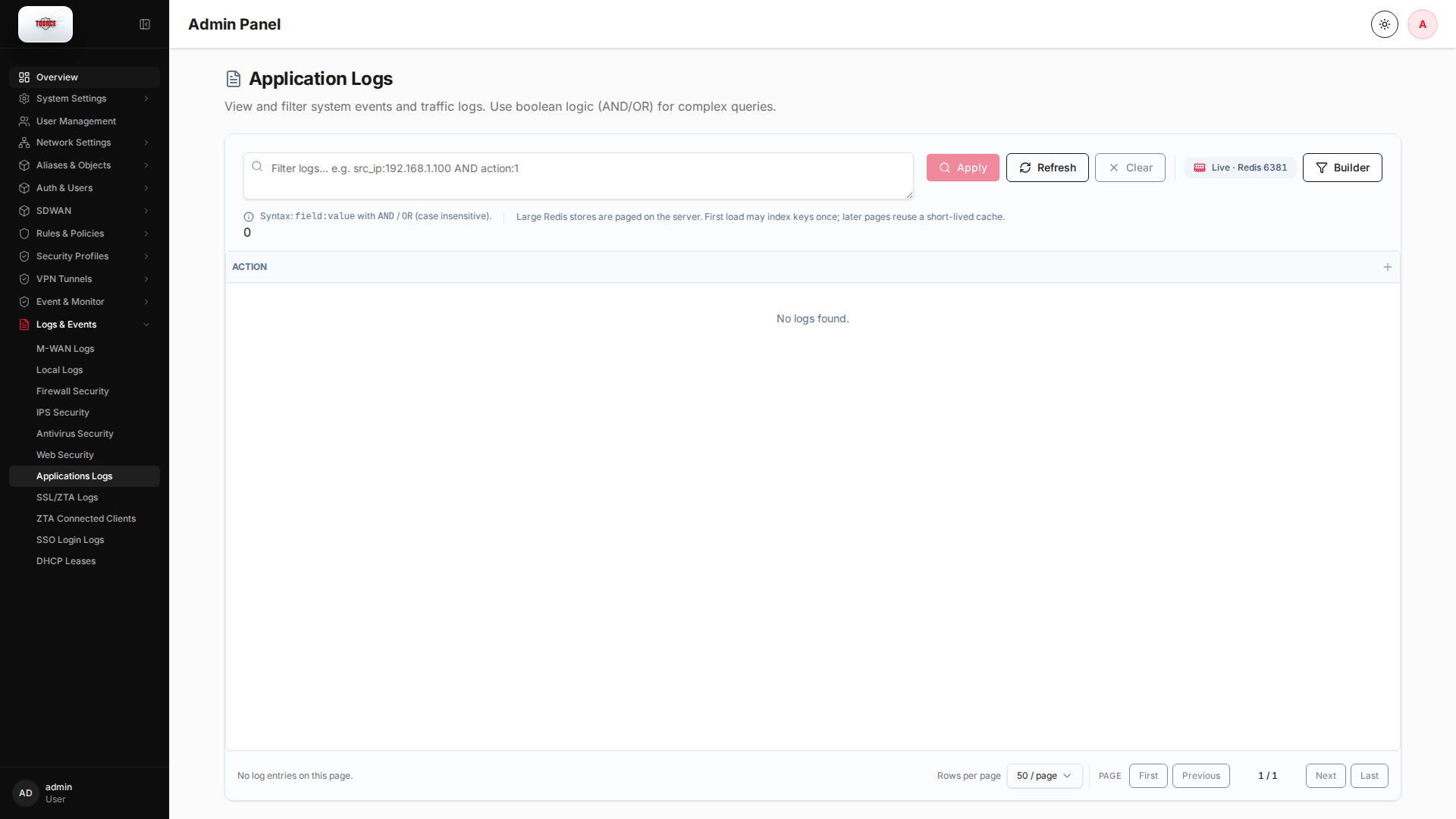 Applications Logs