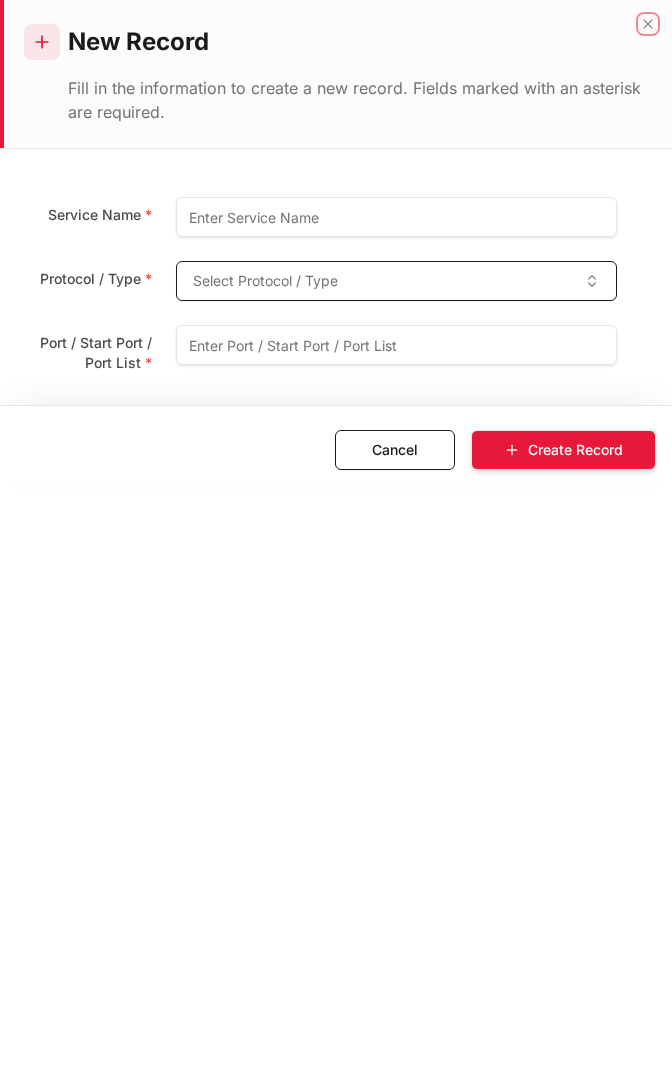 Add form — empty
