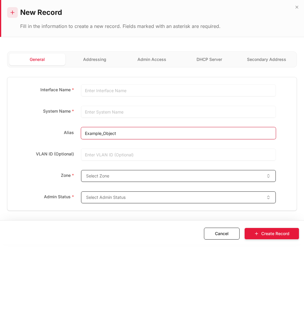 Add form — filled
