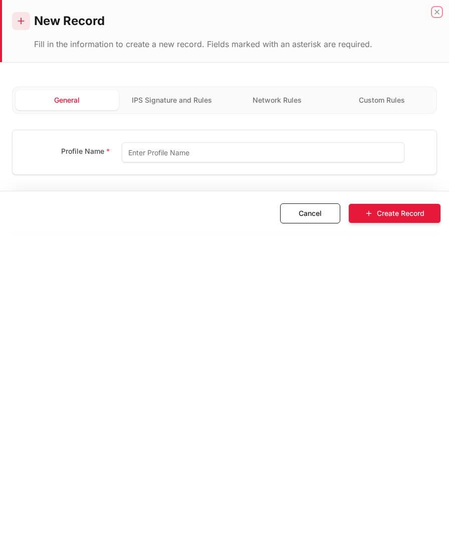 Add form — empty