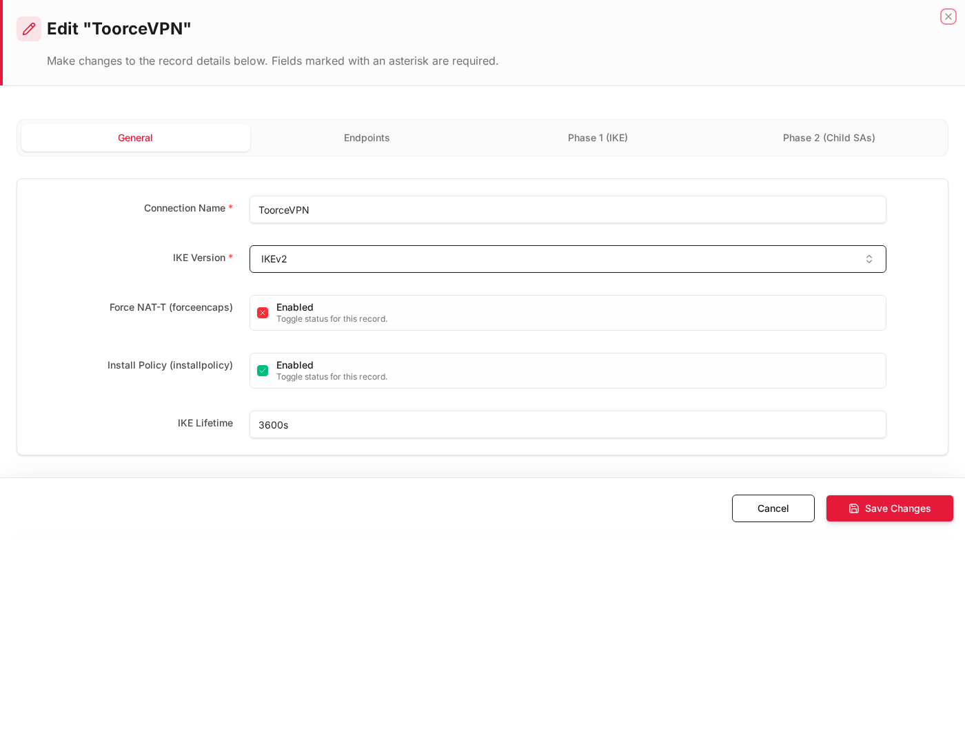 Edit form