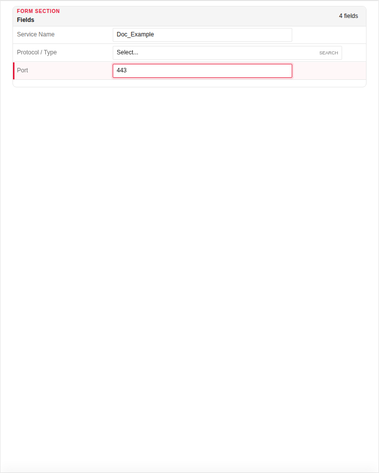 Add form — filled