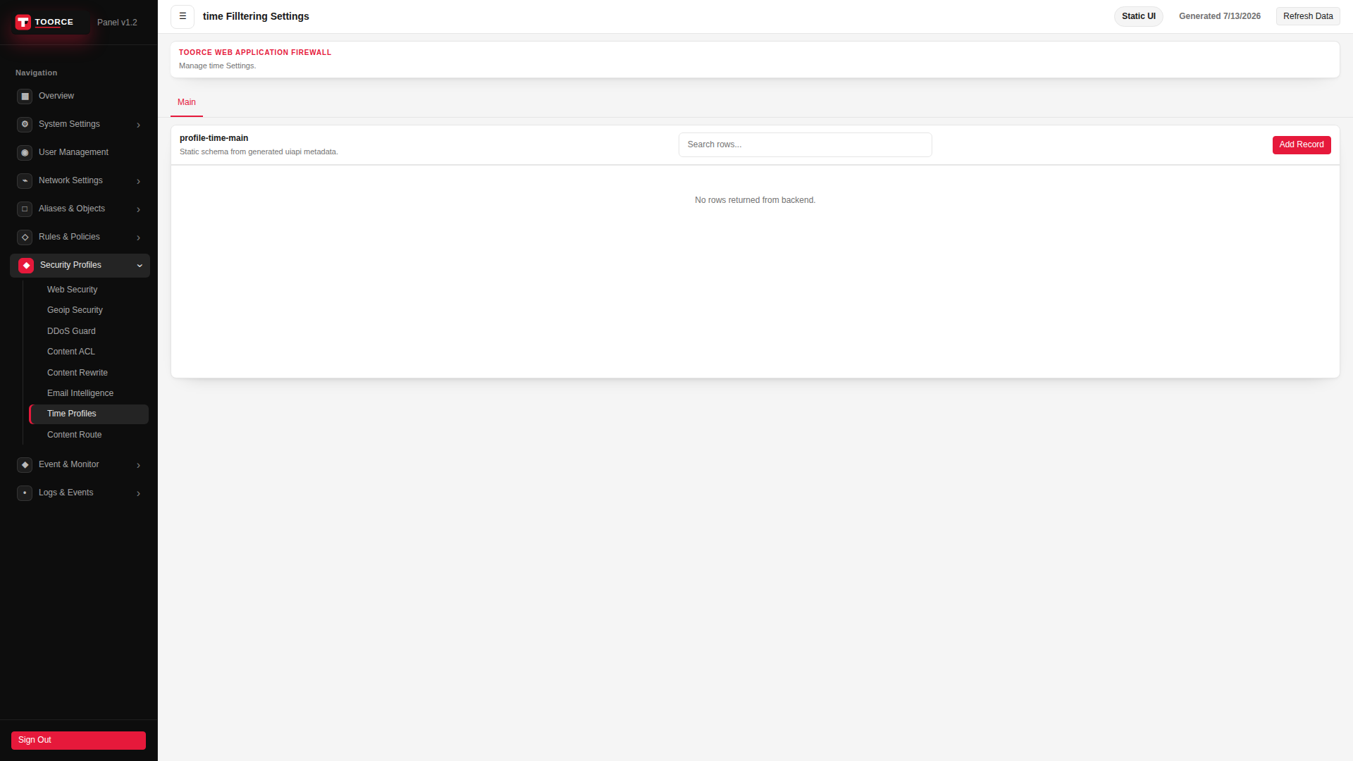 List view