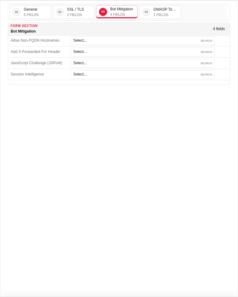 Add — Bot Mitigation (filled)