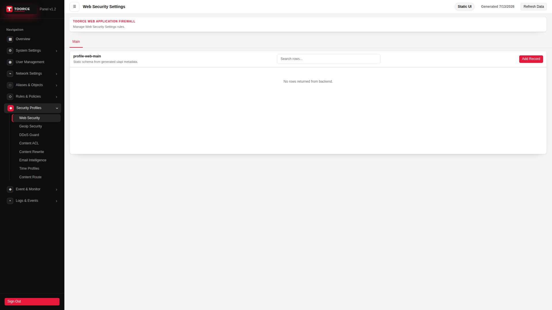List view