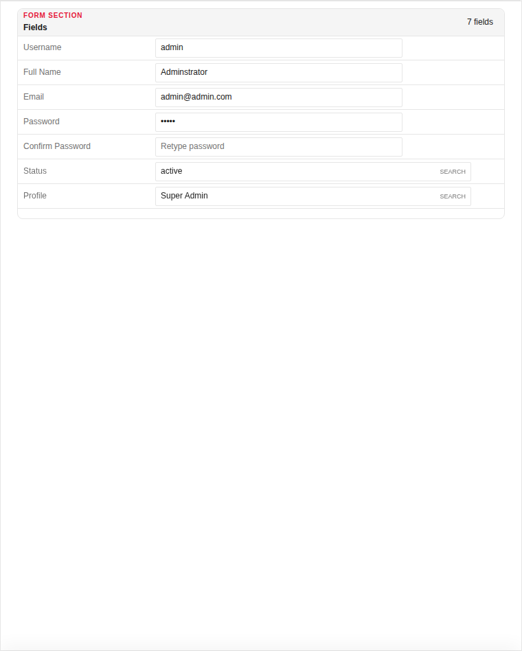 Edit form